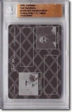 COLE HAMELS * ELVIS ANDRUS * Rookie Printing Press Plate BGS 1/1