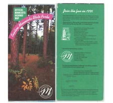Vintage 1991-2 Minnesota Official Road Map – MN State Hwy. Dept. (Variation A)