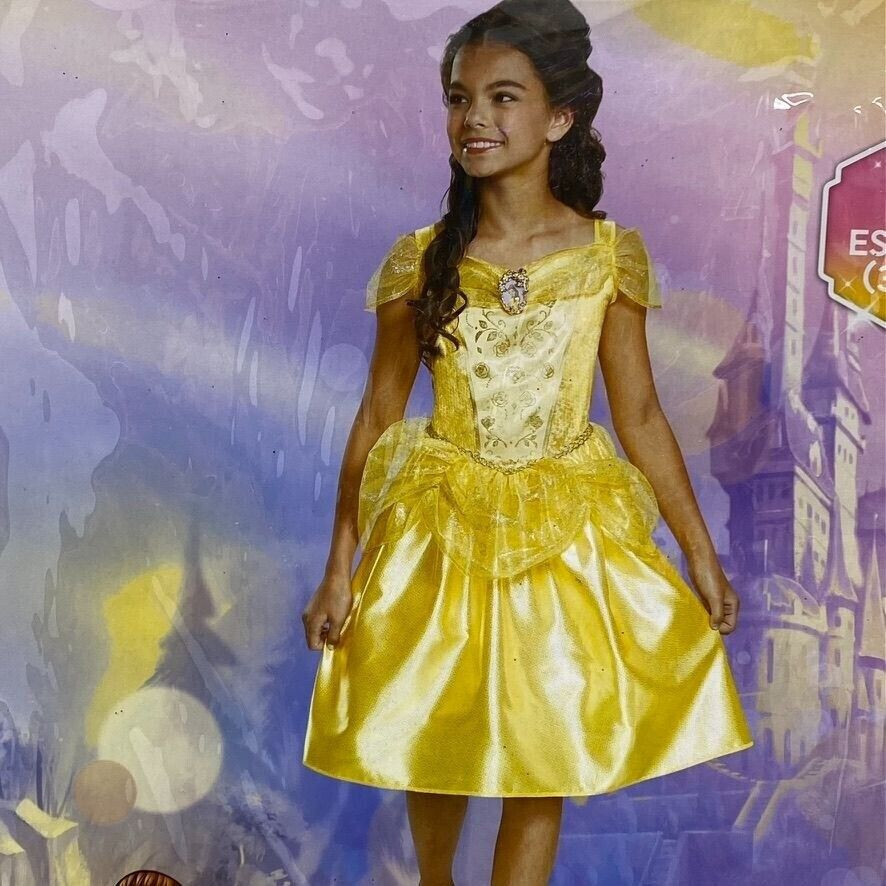 open lace back dress Amazon.com: Disney Women's Belle Costume Dress main image 0