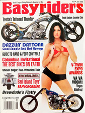 Easyriders Magazine June 2008 Tattooed Thunder Rebel Rocker Jasmine Cain Harley