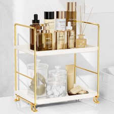 2-Tier Bathroom Counter Organizer, Tool-Less Vanity Organizer for Skincare, P...
