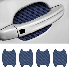 4PCS Car Door Handle Sticker, Carbon Fiber Anti-Scratches Car Door Cup Protector