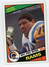 1984 Topps Jackie Slater Rookie RC #286 Rams NM