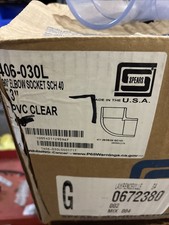 Spears 3" Clear PVC Socket Sch 40 90° Elbow 406-030L Lot Of 7