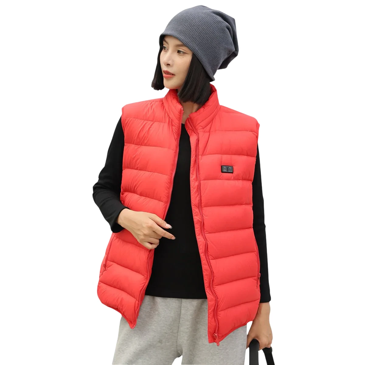 Unisex Heated Gilet USB Electric Vest Dual Switch Warm Jacket Bodywarmer Winter