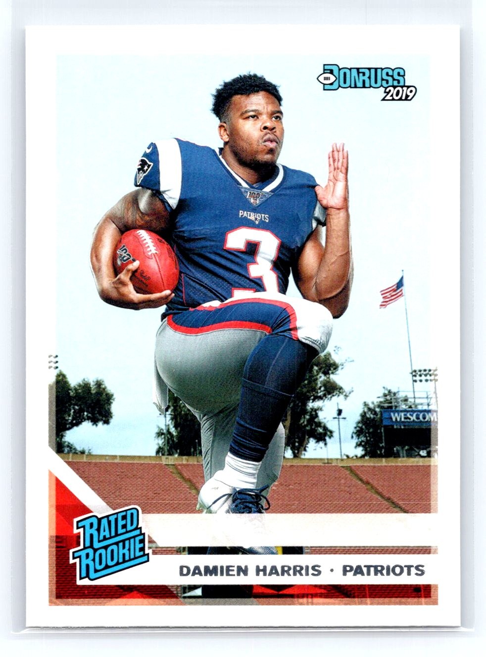 2019 Donruss #309 Damien Harris RC Rookie