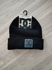 MENS DC SHOES 2-PACK BEANIES HATS 1 FLEECED L...