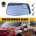 For 2019-23 Chevy Silverado GMC Sierra Passenger Side Mirror Glass w/ Heated US