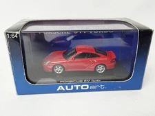 AUTOART PORSCHE 911 TURBO RED 1/64 SCALE MINT IN BOX LOT #45