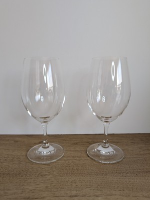 Riedel Crystal 8'' White Wine Glasses Pair 2 Signed Mint