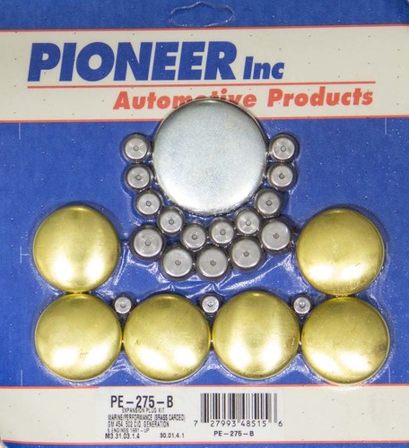 Pioneer PE-275-B, Kit Bbc Gen V Freeze Plug Kit - Marine - Brass Performance Par - Picture 3 of 10