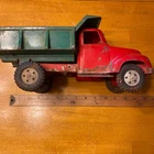 Tonka Toys Dump Truck Vintage OS Red Green Fair Steel 1950s Mound Minn