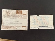 Don Henley  (Eagles) Ticket 1989 Plus Coach Pass