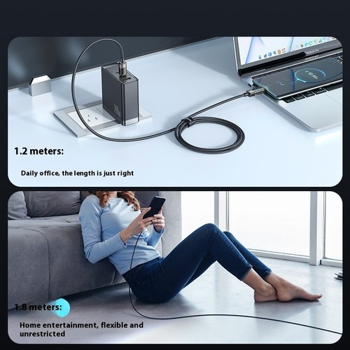 Shadow Blue Series Digital Display Smart Power-Off USB Data Charging Cable - 第 4/5 張圖片