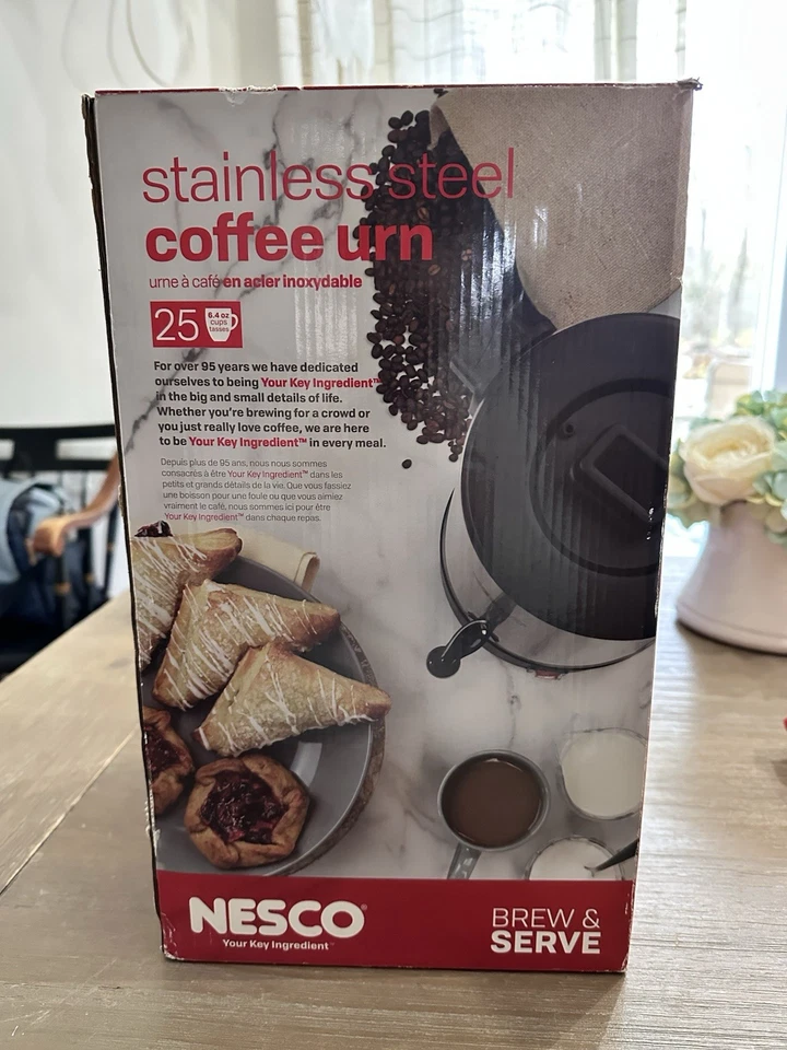Nesco CU-25 Professional Coffee Urn, 25 Cups, Metallic - Image 2 of 4