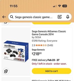 SEGA Genesis Classic Black Game Console with 81 Preloaded Games and Sonic Mortal