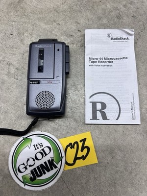 Radio Shack Micro-44 Microcassette Recorder Voice-Activated 14-1183 Tested Works