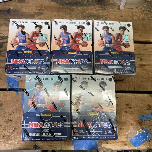 Panini 2023-24 NBA Hoops Basketball Blaster Box - 90 Cards 4 23-24 1 Winter Blas