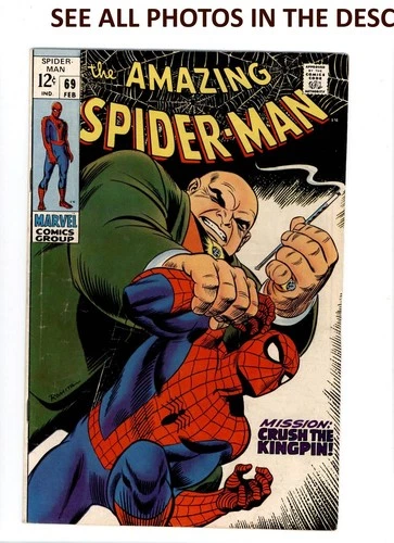 Amazing Spider-Man #69 Comic FEB 1969 VG/FN Marvel Comics Kingpin (HG)