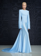 AUTH Solace London The Claudine Maxi Dress in Ice Blue UK8