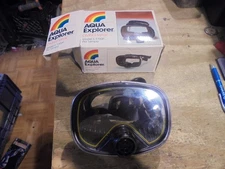 VTG 1984 Aqua Explorer Scuba Diving Mask Model E-1700p Aqua -Leisure Japan W/Box