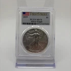 2019 American Silver Eagle $1 - PCGS MS70 - FirstStrike Flag Label - Collectors