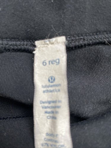 Lululemon Astro Black Criss Cross Waistband Flared Leg Yoga Pant 6R - Bild 4 von 5