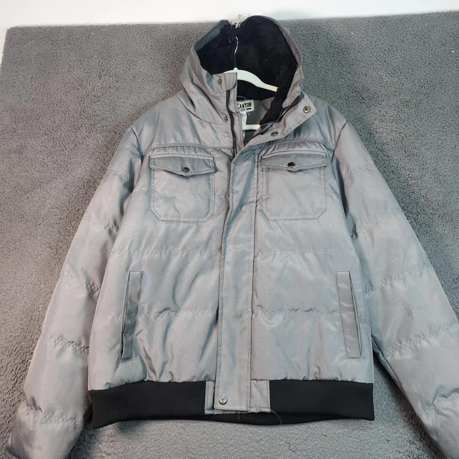 BlackCanyon Outfitters Puffer Jacket Mens XL Gray Hooded Insulated Winter
Opens in a new window or t