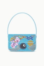 STAUD BEADED ZODIAC TOMMY BAG AQUARIUS NWT Limited Collection
