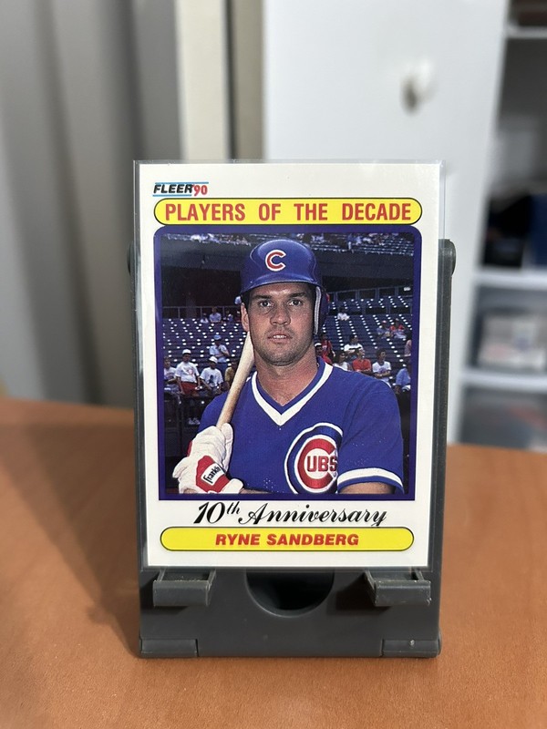 1990 Fleer Ryne Sandberg Players Of The Decade #625 - Chicago Cubs
