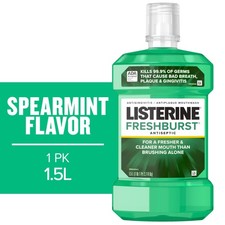 Listerine Freshburst Antiseptic Mouthwash Oral Care, Mint, 1.5 L