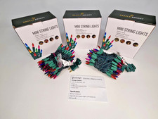 Dazzle Bright Mini String Lights Multicolored 18.5 Feet 100 Lights New