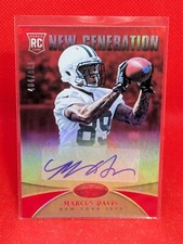 2013 Certified New Generation Mirror Red Signatures Marcus Davis Rookie Auto RC