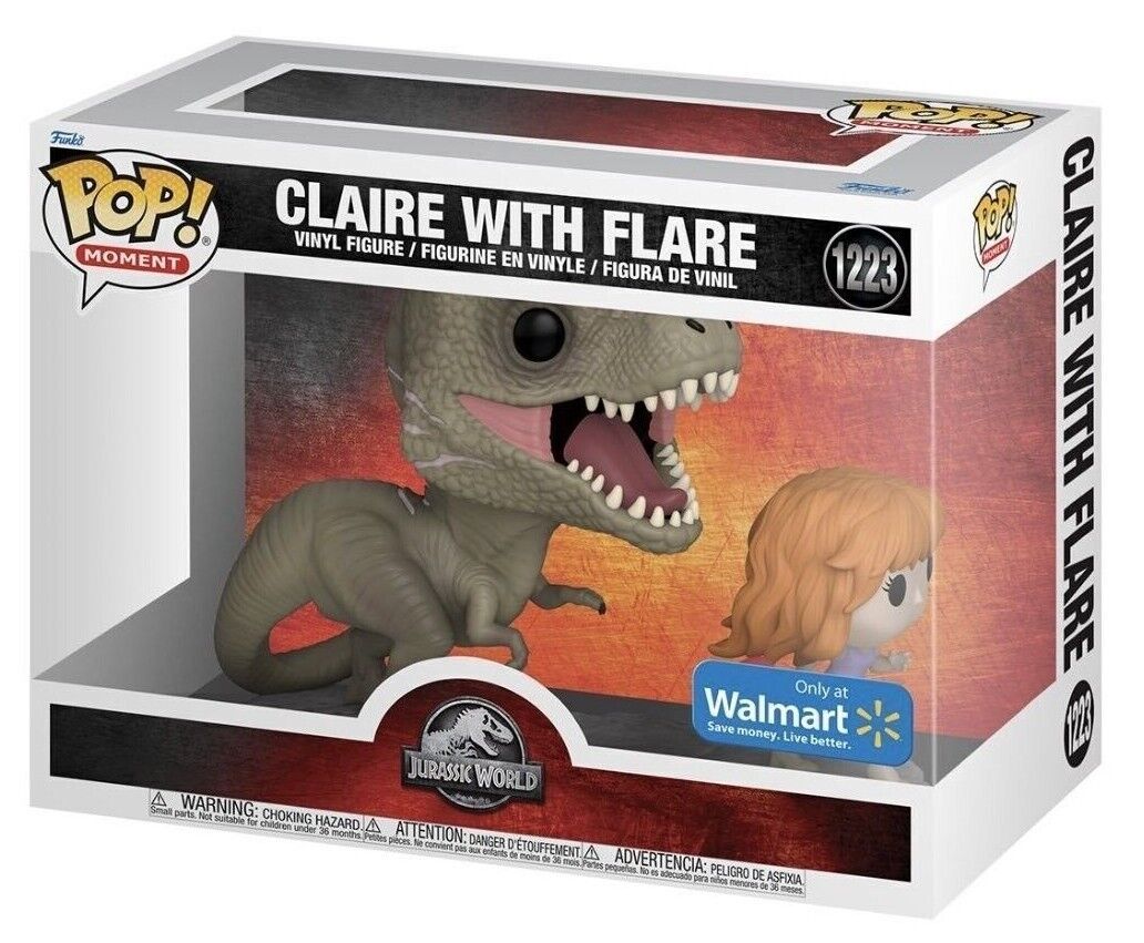 CLAIRE WITH FLARE Funko Pop! #1223 NEW pop Jurassic world CLAIRE WITH FLARE Funko Pop! #1223 NEW pop Jurassic world