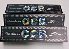 3 Packs Authentic OCB Premium King Size Slim Papers +Tips 