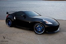 Cars Nissan 370z Black Vellano Wheels Tuning Desk Mat Stitched Cars Nissan 370z Black Vellano Wheels Tuning Desk Mat Stitched