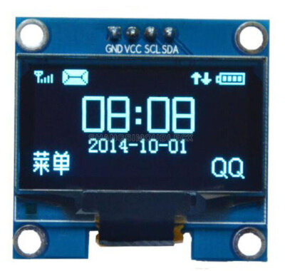 Blue 1.3'' OLED LCD Display 4Pin Module IIC I2C 128x64 3-5V Interface for Arduino