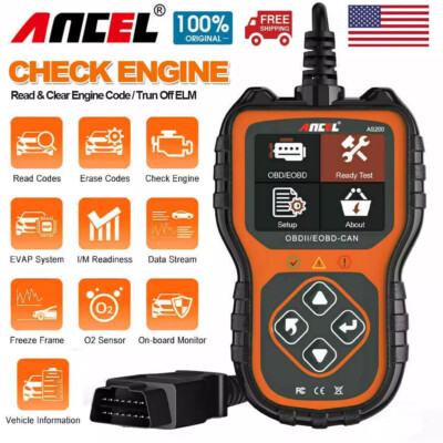 Automotive OBD2 Scanner OBD Code Reader Car Diagnostic Tool Check Engine Fault 