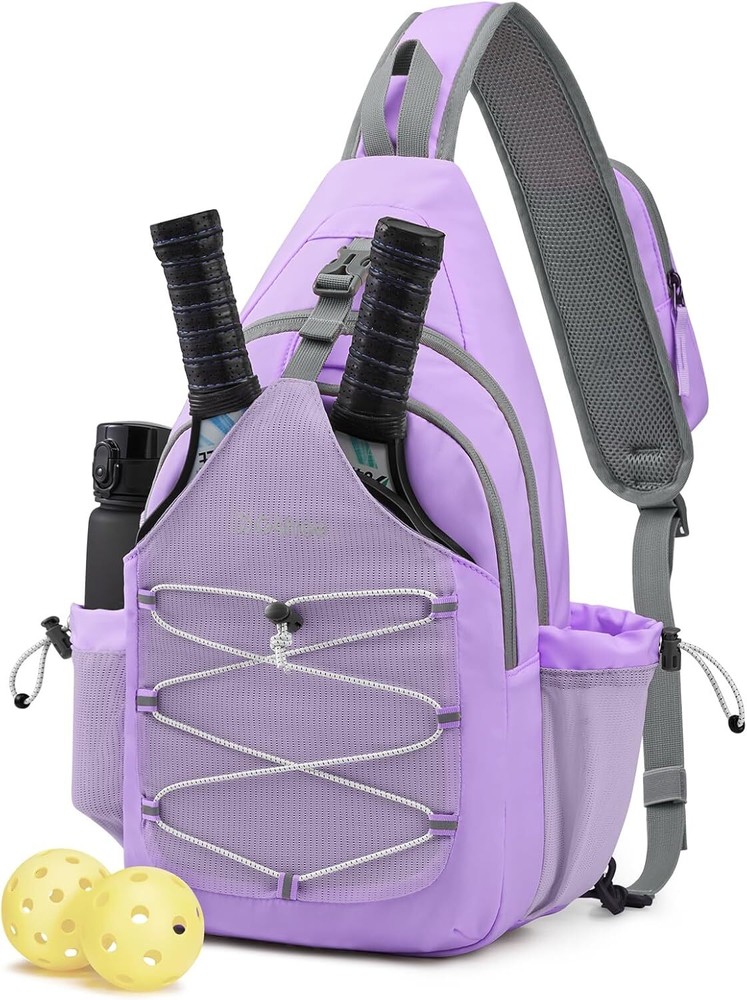 G4Free Pickleball Bag, Sling Bag for Women, Crossbody Purple