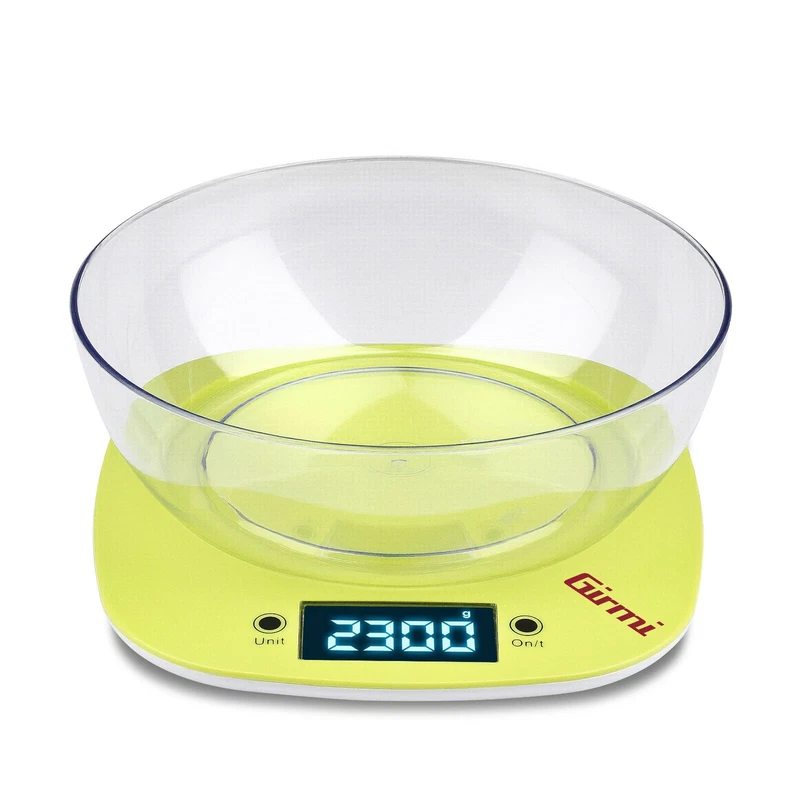 Bilancia Pesa Elettronica Girmi PS03 da Cucina Digitale con Ciotola 1gr / 5Kg
