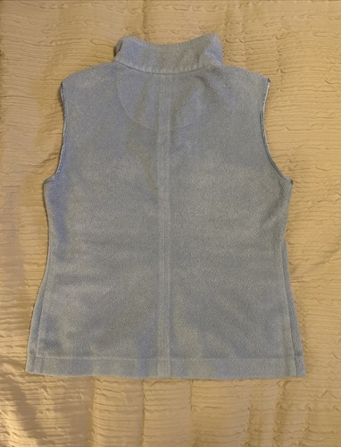 Sport Haley Powder Blue Soft Vest Zip Front, Small, Excellent Condition - Picture 4 of 4