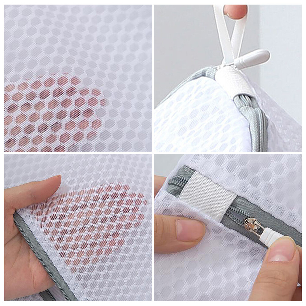 3pcs For Delicates Polyester With Zipper Travel Storage Fine Mesh