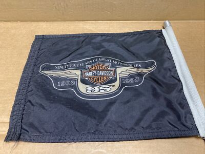 Harley Davidson 95th Anniversary 1998 Sissy Bar Mounted Flag
