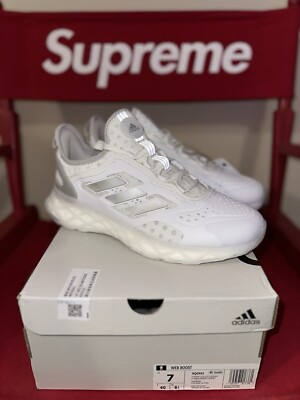 Men's Adidas Web Boost Running Shoes White / Silver Sz 7/ 8.5M HQ6992