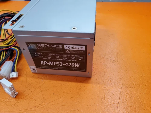 ⭐️⭐️⭐️⭐️⭐️ **UNTESTED** Desktop PC Power Supply Replace Power RP-MPS3-420W 420 W
