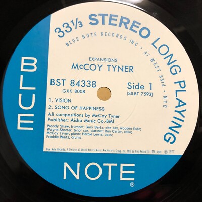 McCOY TYNER EXPANSIONS LP w/Insert BLUE NOTE JAPAN ISSUE BST-84338