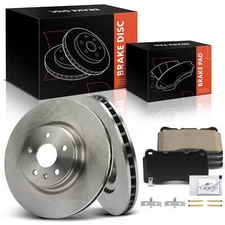 6Pcs Disc Brake Rotors & Ceramic Brake Pads for Tesla Model S X 2017-2021 Front