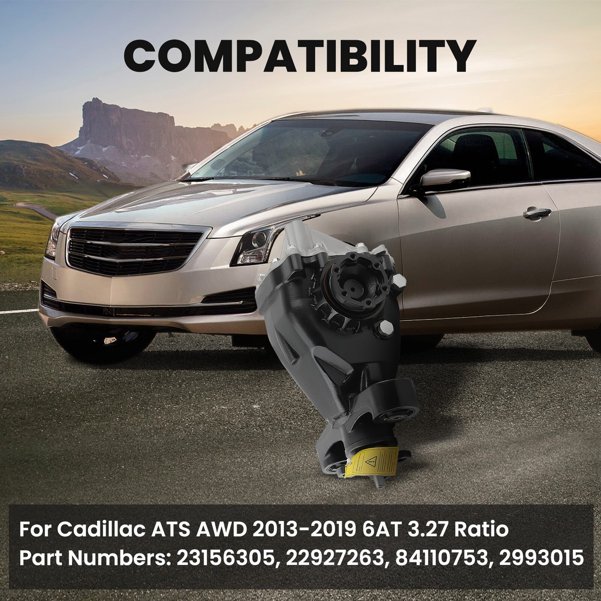 Rear Differential Axle Carrier 3.27 Ratio for Cadillac ATS 2013