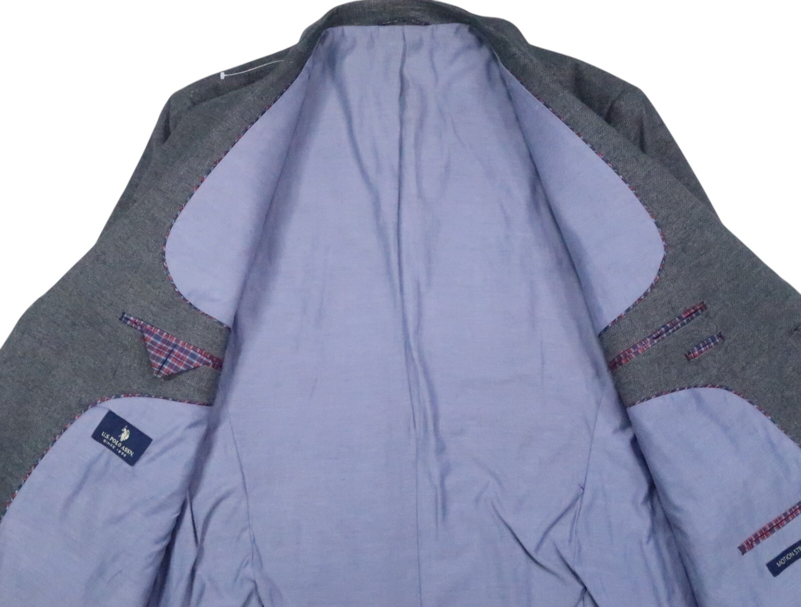 NEW US POLO ASSN 46 R brushed FLANNEL blazer sport coat jacket MOTION STRETCH image 8