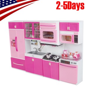 USA SHIP Kitchen Pretend Play Cooking Set Cabinet Stove USA SHIP Kitchen Pretend Play Cooking Set Cabinet Stove